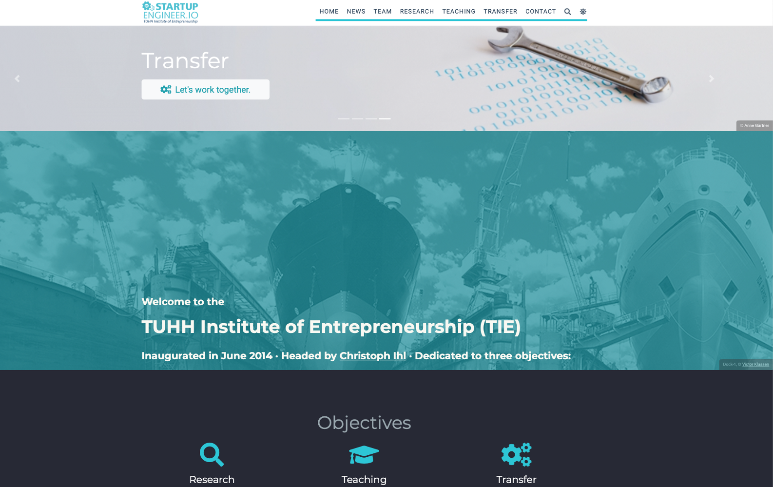 New institute website launch
